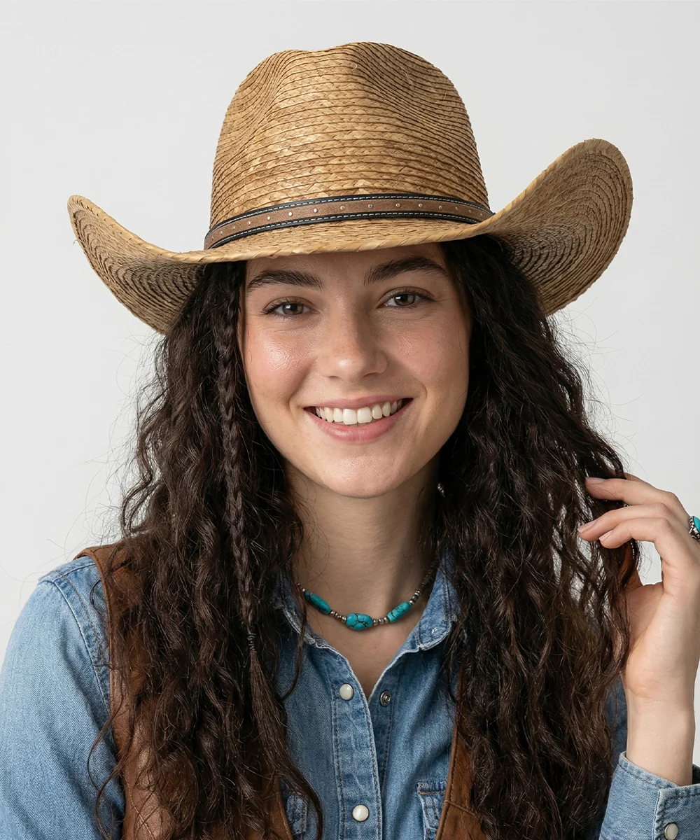 Mesa Straw Cowboy-Brown - Image 2