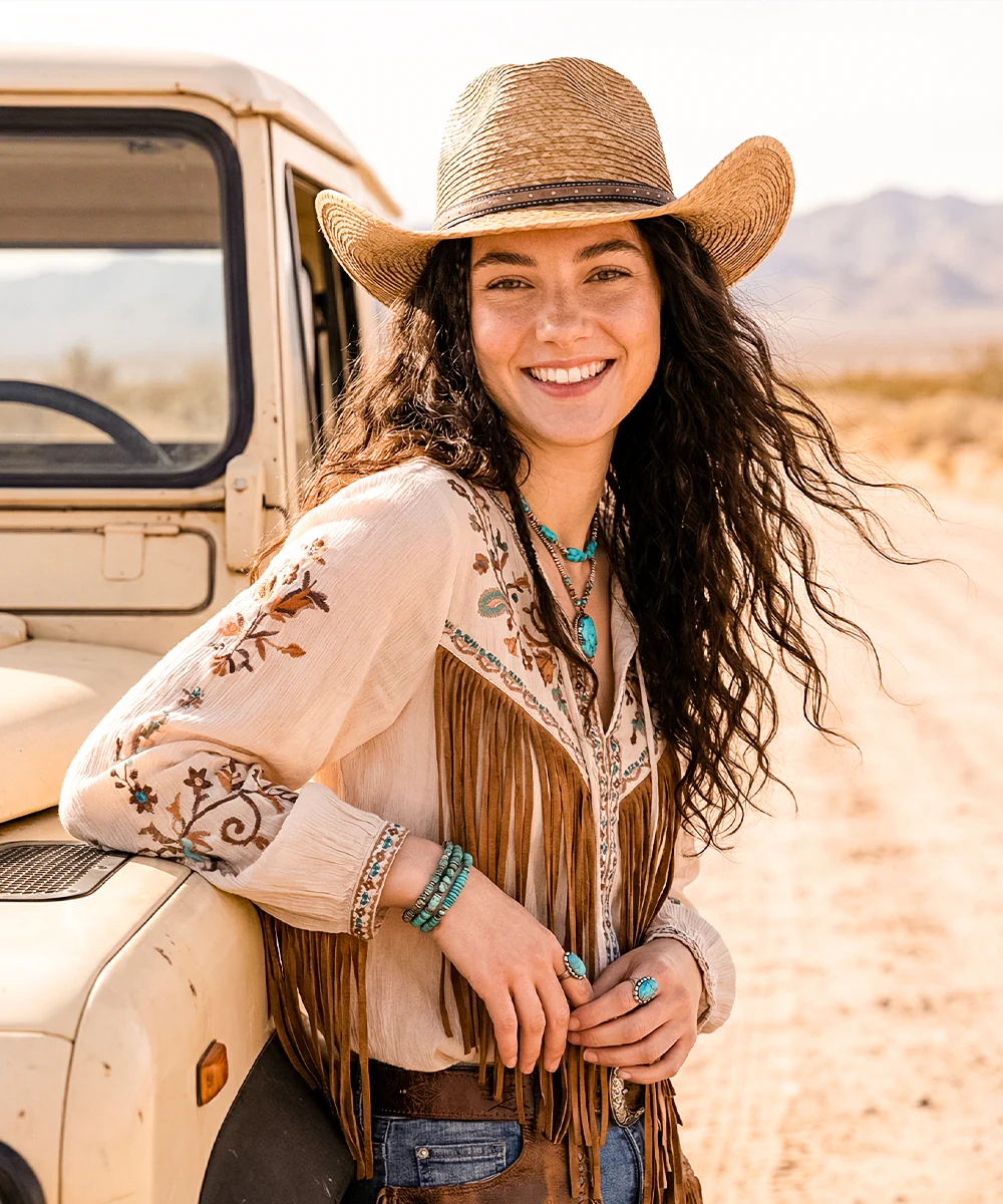 Mesa Straw Cowboy-Brown - Image 5