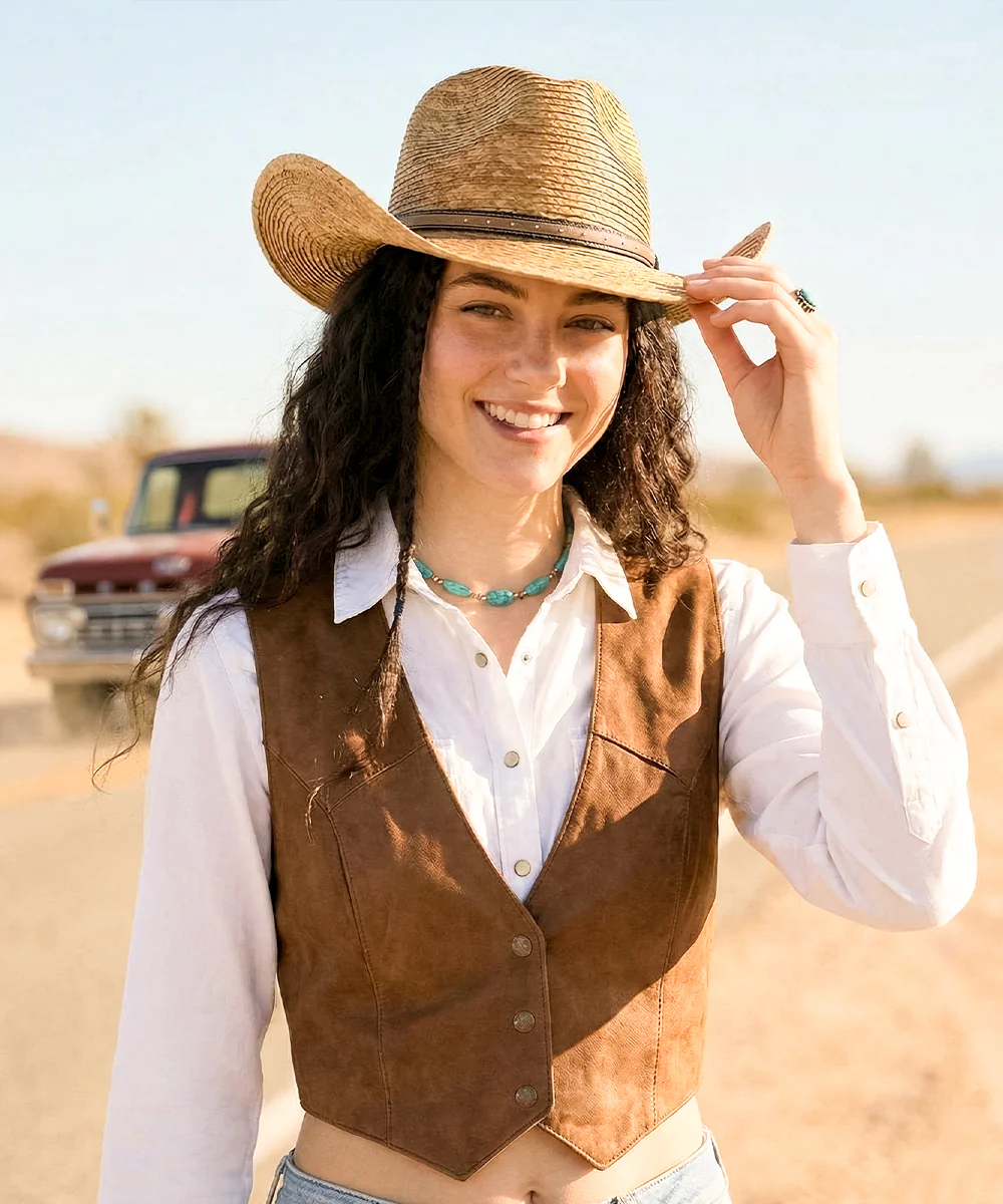 Mesa Straw Cowboy-Brown - Image 6
