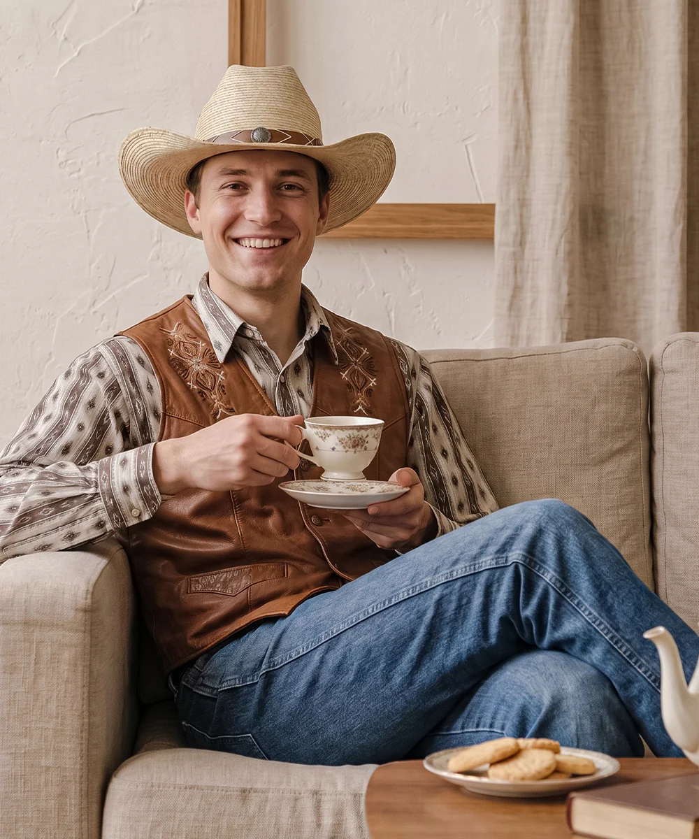Outpost Badge Straw Cowboy - Image 8
