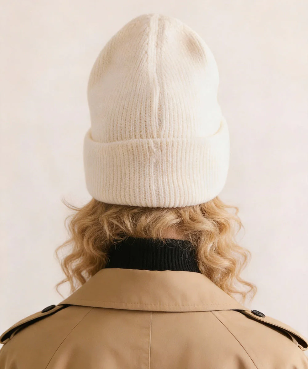 Oversized Chunky Knit Beanie - Image 4