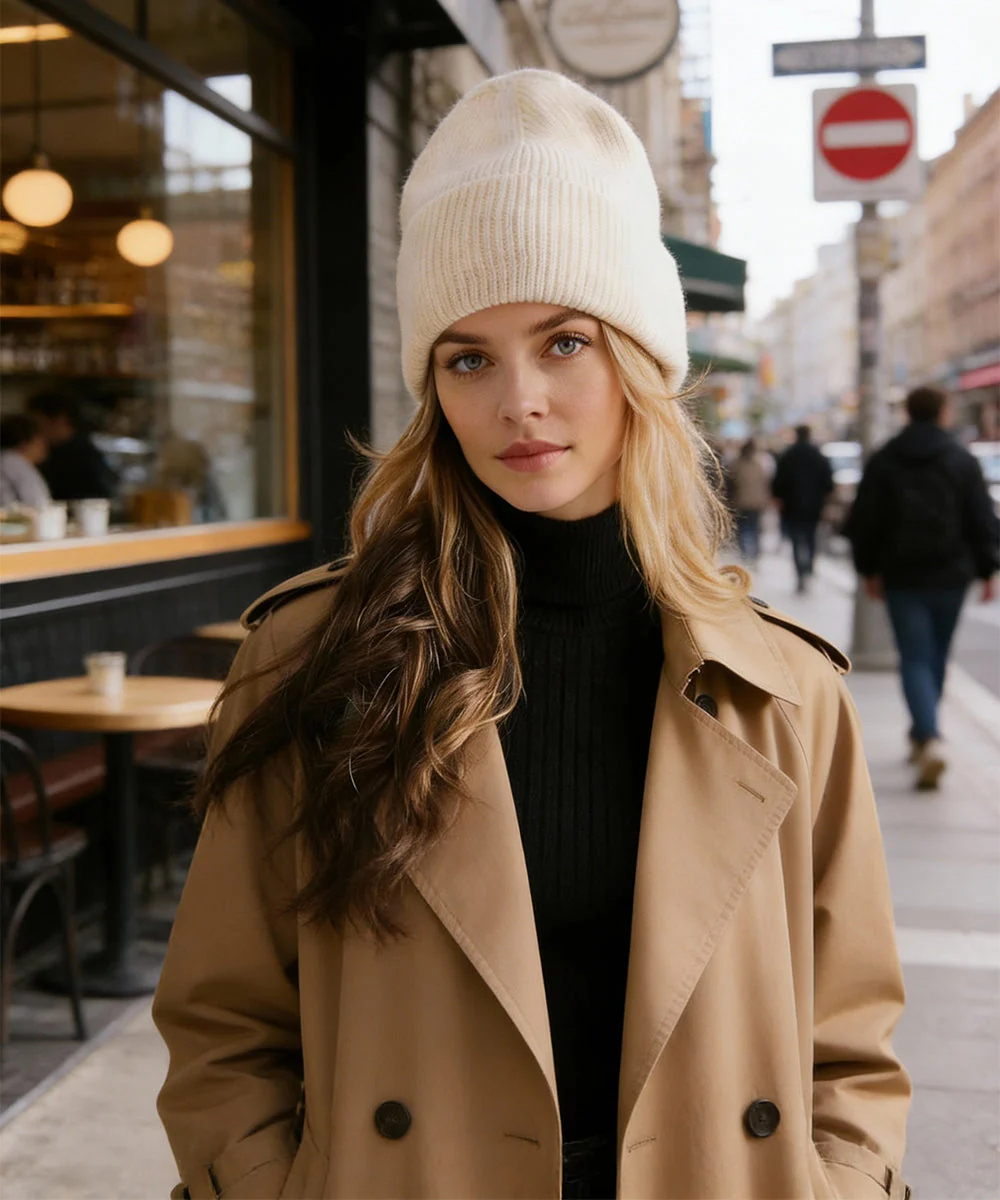 Oversized Chunky Knit Beanie - Image 5
